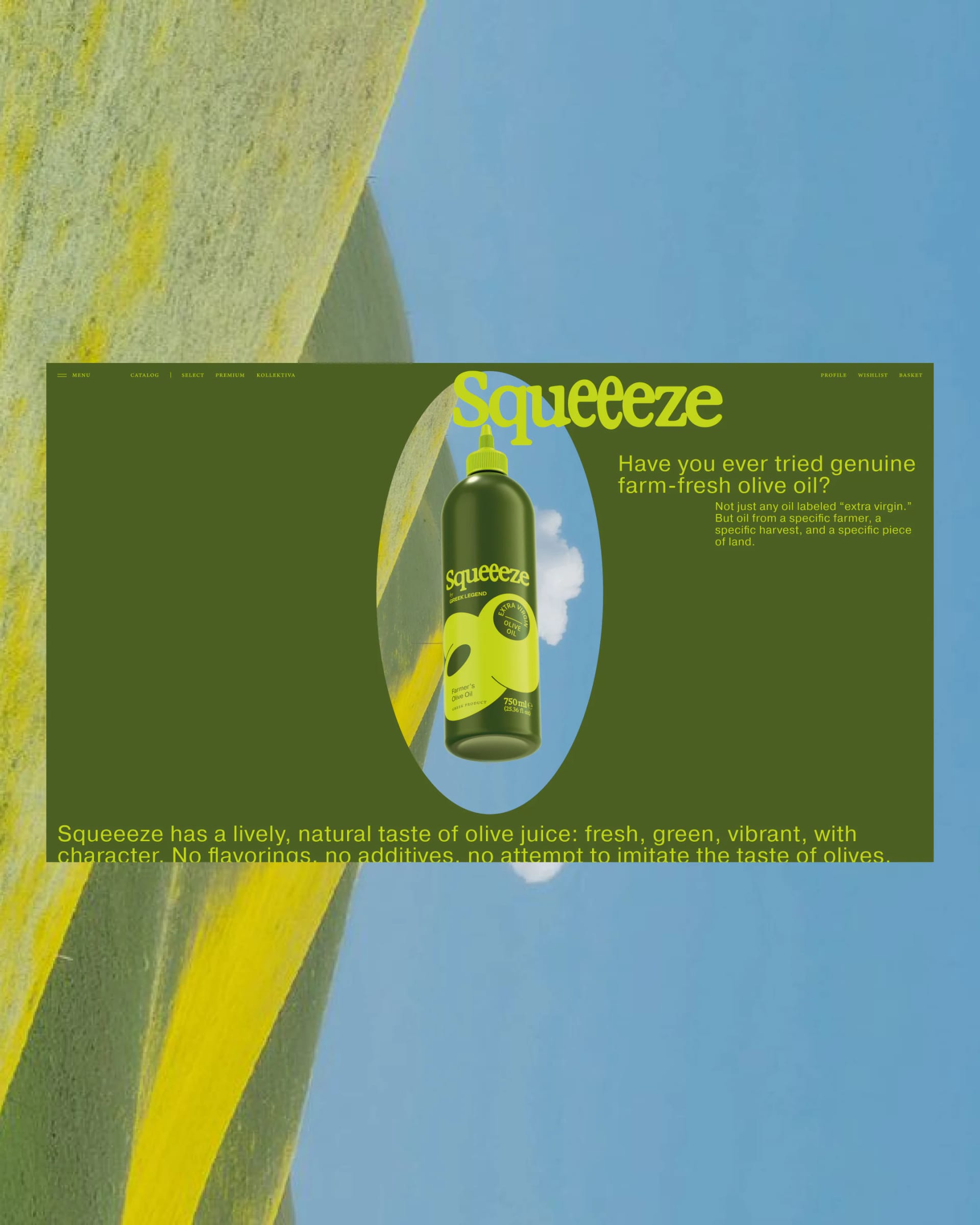 Greek Legend Squeeeze e-commerce concept